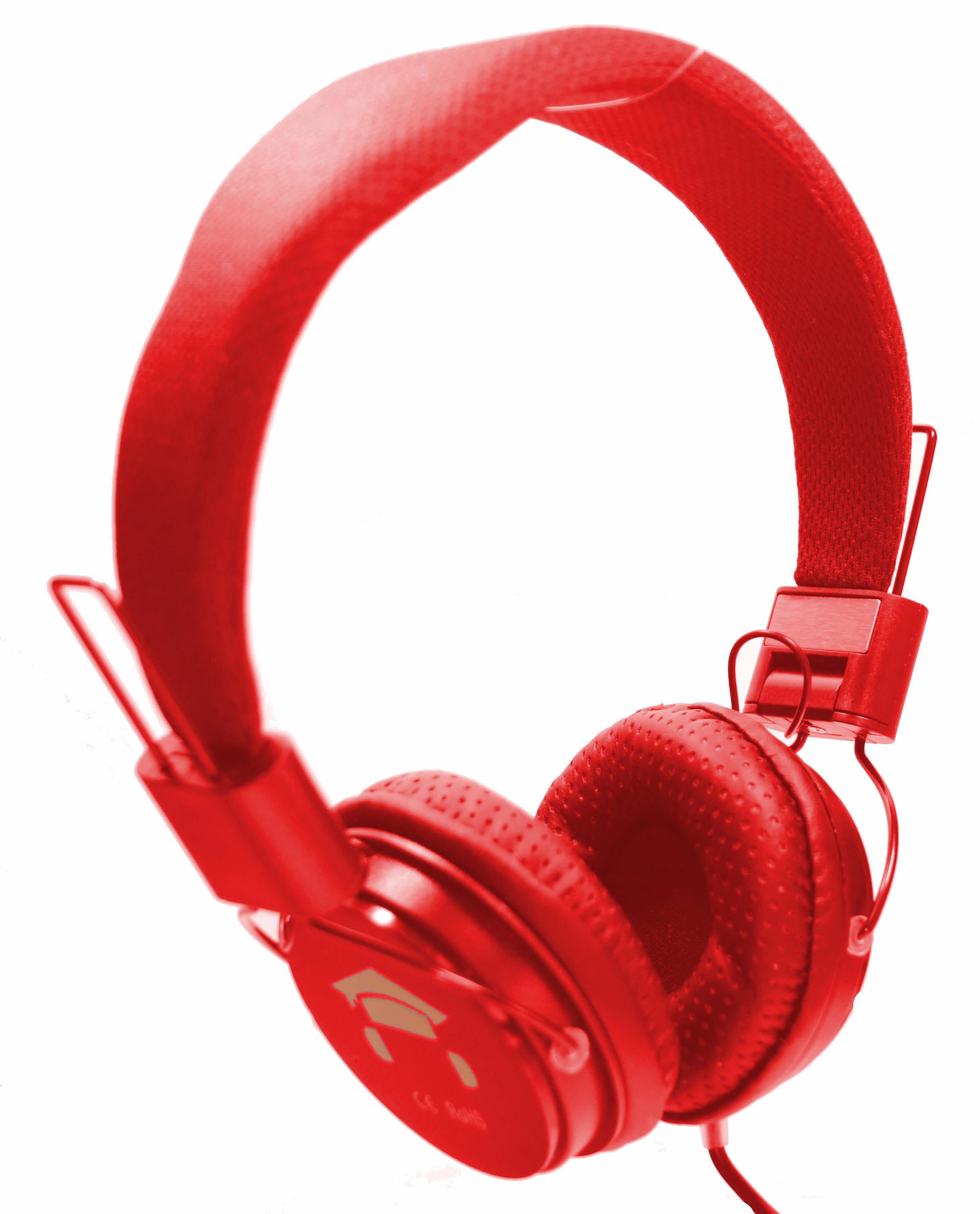 DKT Skooli Hoofdtelefoon rood opvouwbaar met zachte oorschelpen.