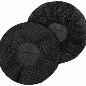 DKT Housses d'hygiène jetables élastiques/housse pour casque 10 cm | 100 pièces | Noir | universel